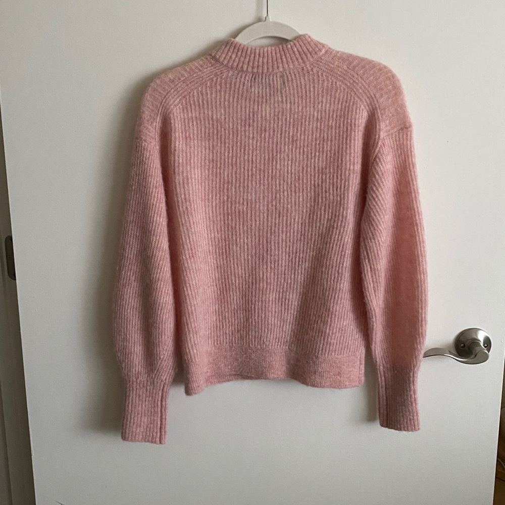 Everlane Pink Ribbed Cardigan - Picture 3 of 5